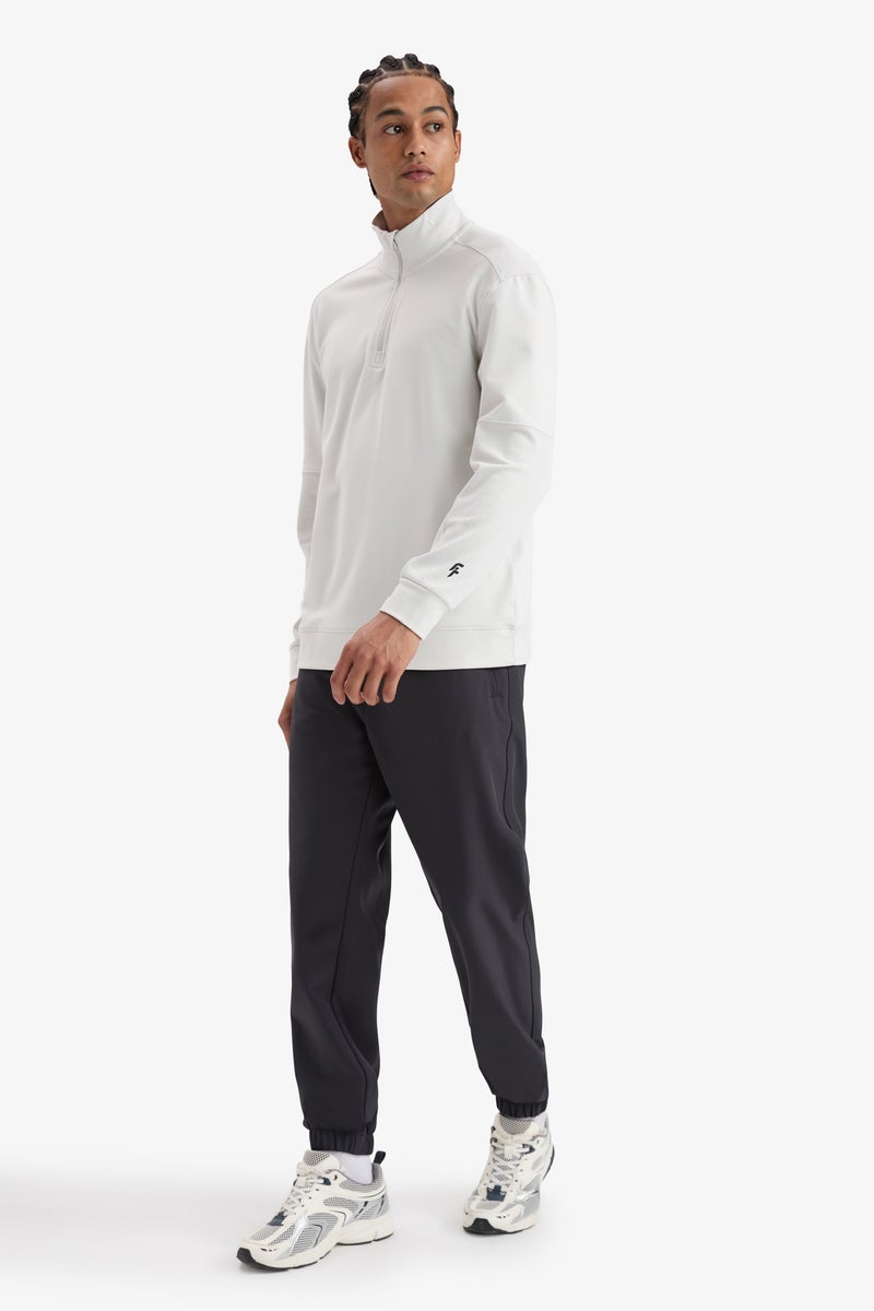 DeFacto Grey Man Standard Fit Woven Trousers Casual - Image 2