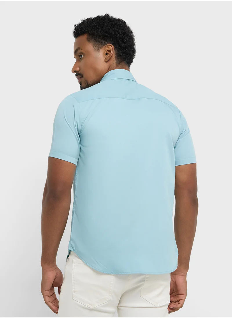 روبرت وود Causal Half Sleeve Shirt