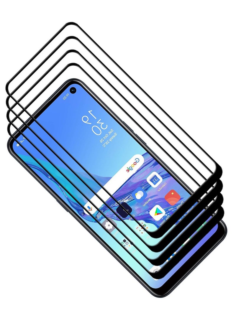 ACLIX 4 Pieces Antistatic ESD Dustproof Premium Quality High Definition Tempered Glass Screen Protector Designed For Oppo A53 - Image 1