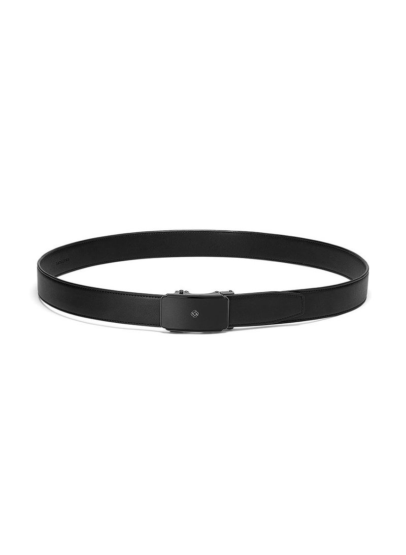 Samsonite Aamir II BIZ Auto Plate Leather Belt, Black|Stylish|Premium Quality|Automatic Buckle|Hole Free Belt - Image 3