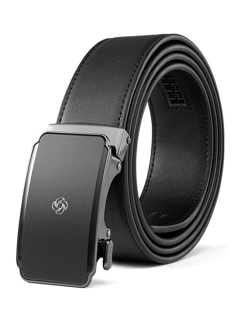Samsonite Aamir II BIZ Auto Plate Leather Belt, Black|Stylish|Premium Quality|Automatic Buckle|Hole Free Belt - Image 5