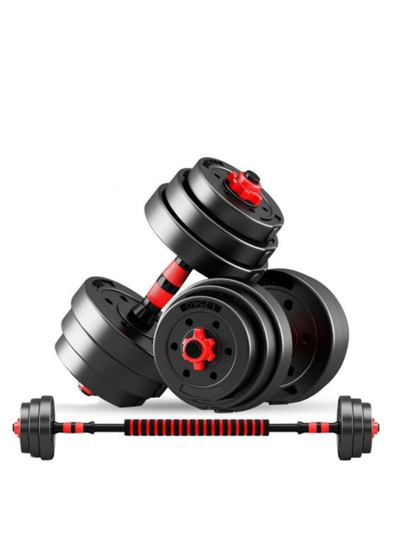 WENBO - 20kg Dumbbells 2 in 1 Connecting Rod, Dumbbells Barbel Set, Adjustable Dumbells Set For Men Woman Home Gym Workout - Image 1