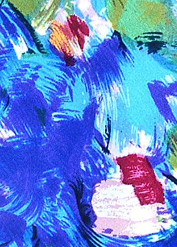 Salutto Women 100% Silk Scarves PaintedLotus Pond Scarf - Image 5