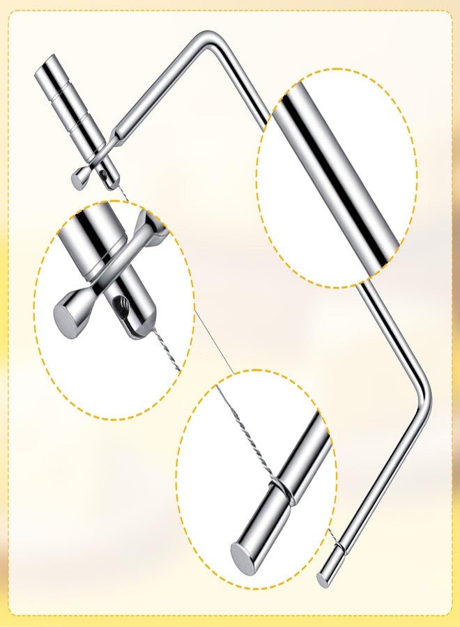 Guduling Cheese Slicers,Stainless Steel Wire Cheese Cutter with Adjustable Thickness,Portable Cheeses Slicer Board,Dual-Purpose Butter & Cheeses Cutter, Includes 3 Extra Replacement Wire - Image 3