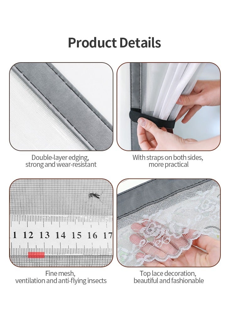 Self-Sealing Magnetic Screen Door Curtain,Keep Mosquitoes and Bugs Out, Enjoy Fresh Air in Your Living Room and Kitchen  - Image 5