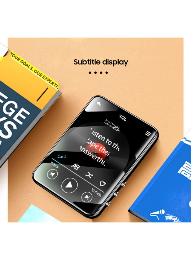 2.4-inch Full Screen Bluetooth Mp3 Music Player Portable Touch Screen Mini Mp4 Player For Students Small Size Lightweight-Body Color:2.4 Inch M8 Touch Version/Blue/Bluetooth/Interface-Memory Capacity:4GB  - Image 4