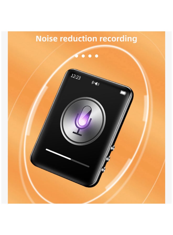 2.4-inch Full Screen Bluetooth Mp3 Music Player Portable Touch Screen Mini Mp4 Player For Students Small Size Lightweight-Body Color:2.4 Inch M8 Touch Version/Blue/Bluetooth/Interface-Memory Capacity:4GB  - Image 5