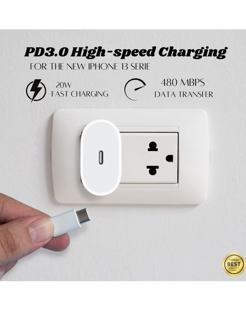 Fast 20W USB-C Brazilian and Plug Adapter for iPhone 13/13 Pro/iPhone 12/12 Mini/12 Pro/12 Pro Max/11 Pro Max/XS Max/XS/XR/X,iPad Pro  - Image 4