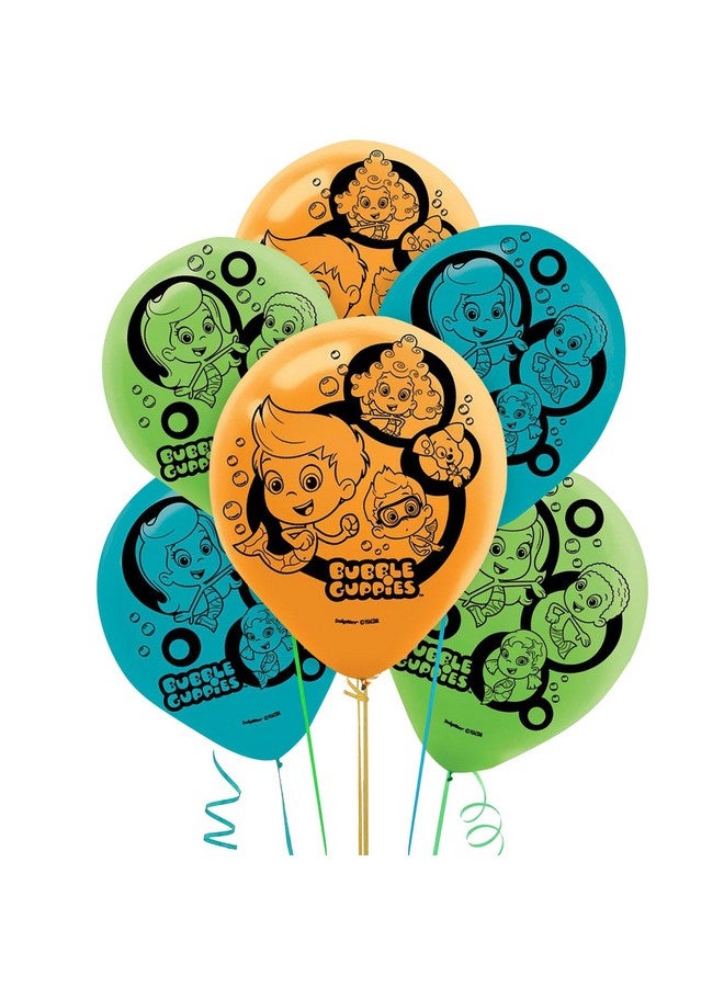 Amscan Latex Balloons | Bubble Guppies Collection | Party Accessory