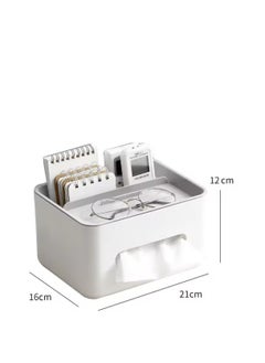 BLUE CORAL Desktop Remote Control Storage Tissue Paper Box Car Mounted Home Bathroom Living Room Coffee Table Simple and Creative Multifunction  - Image 2