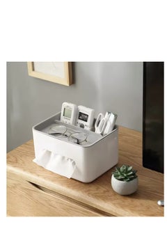 BLUE CORAL Desktop Remote Control Storage Tissue Paper Box Car Mounted Home Bathroom Living Room Coffee Table Simple and Creative Multifunction  - Image 4