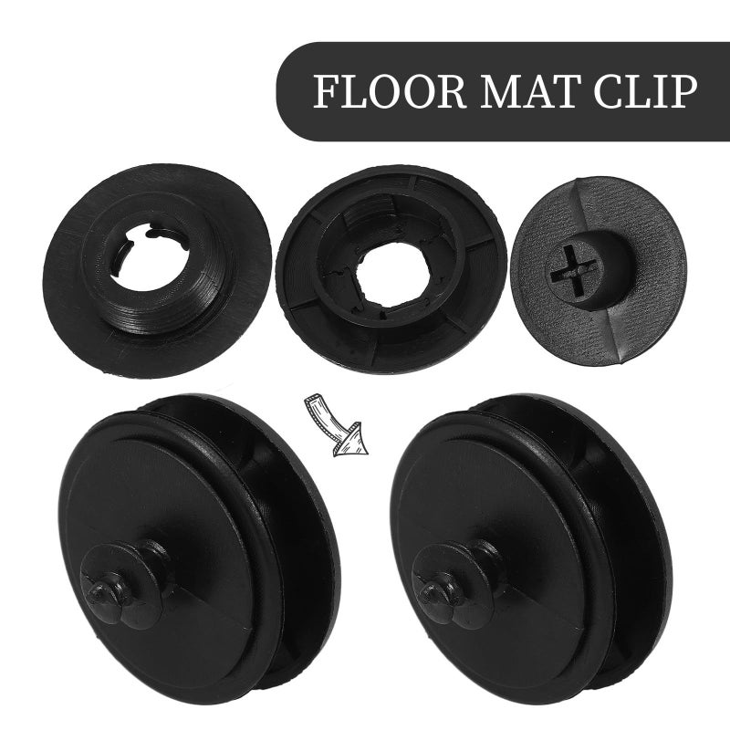 Universal Plastic Car Mat Clips Anti Slip Fasteners 20 Sets For Automotive Floor Mats - Image 4