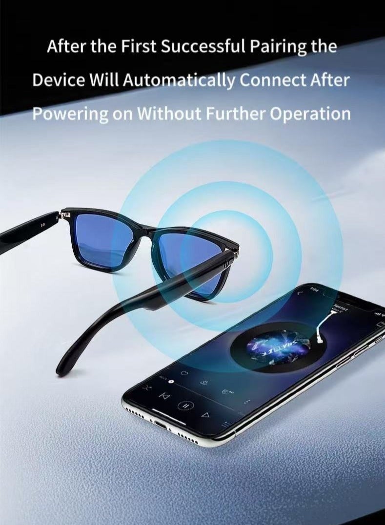 Arabest Smart and Fashion Glasses with Two Lens, Magnetic Lens, One for Multipurposes Bluetooth Speaker with AI - Casual, Office, Outdoor Sports UV Protection, UV400 Polarized Sunglasses, Real-Time Translation in 144 Languages, Music, Phone Calls & AI Chat - Image 2