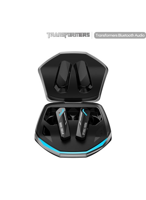 Transformers TF-T10 TWS Bluetooth Wireless Headset Low Latency Smart Touch Bluetooth 5.4 Iron Gray