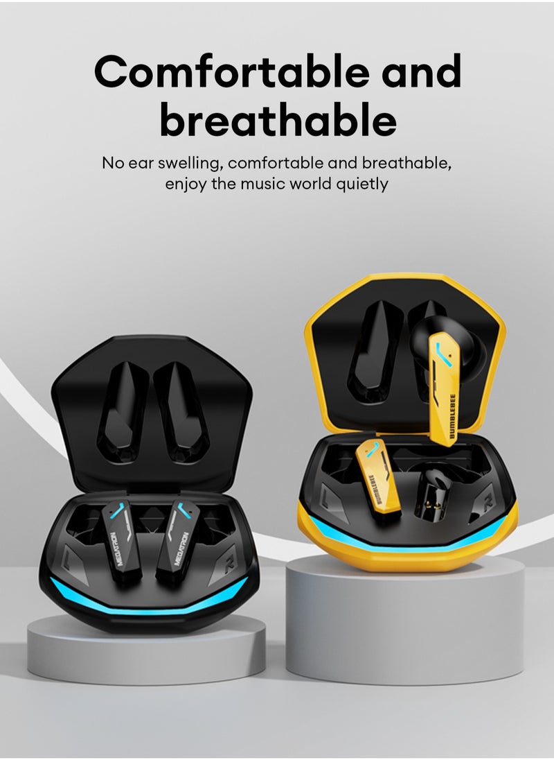 TRANSFORMERS - Transformers TF-T10 TWS Bluetooth Wireless Headset Low Latency Smart Touch Bluetooth 5.4 Iron Gray - Image 1