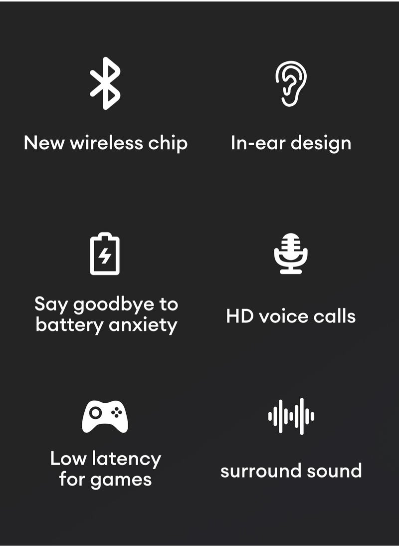 TRANSFORMERS - Transformers TF-T10 TWS Bluetooth Wireless Headset Low Latency Smart Touch Bluetooth 5.4 Iron Gray - Image 1