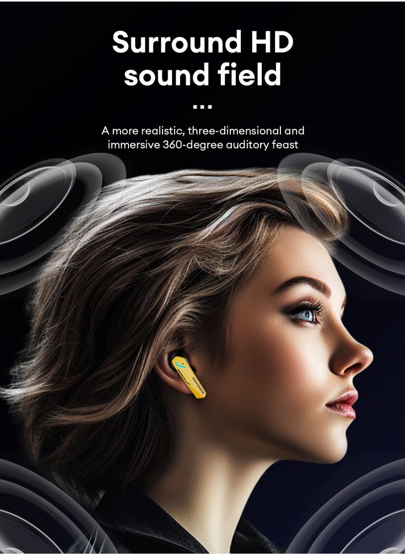 TRANSFORMERS - Transformers TF-T10 TWS Bluetooth Wireless Headset Low Latency Smart Touch Bluetooth 5.4 Iron Gray - Image 1