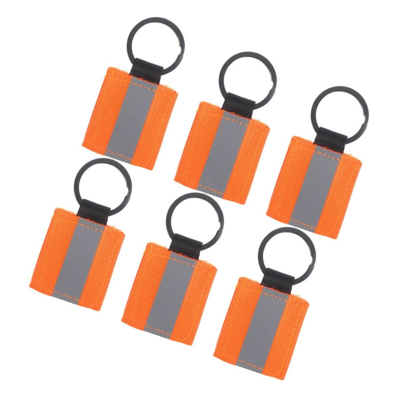 High Gloss Reflective Keychain Tags Double Sided Safety Strips 4 Pack - Image 2