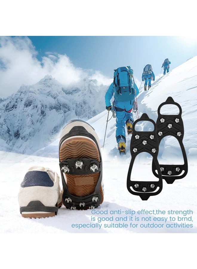 coldpa Sfee Crampons Ice Cleats for Shoes and Boots, Ice Cleats Snow Traction Grips, Anti-Slip Crampons for Shoes and Boots, Black (M) - Image 4