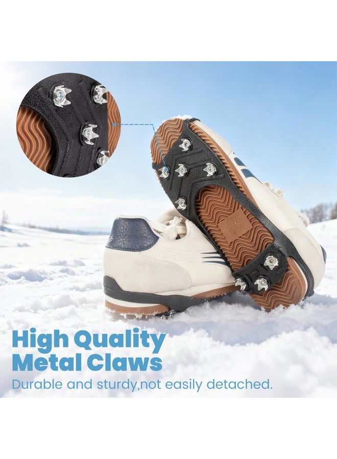 coldpa Sfee Crampons Ice Cleats for Shoes and Boots, Ice Cleats Snow Traction Grips, Anti-Slip Crampons for Shoes and Boots, Black (M) - Image 3