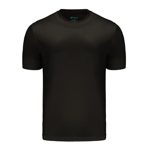 Opna Men's Big & Tall Short Sleeve Moisture Wicking Athletic T-Shirts Regular Sizes & XLT's Black - Image 2