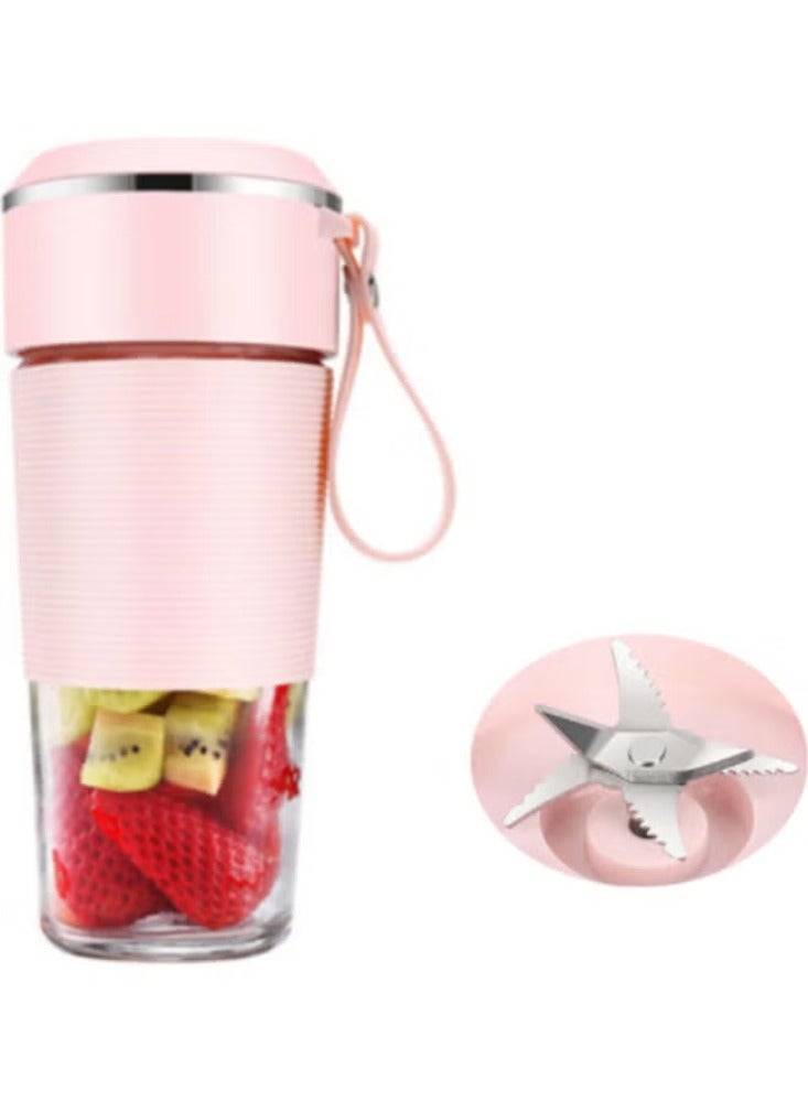 Dreamzon Wireless Rechargeable Juicer With USB 300.0 ml 650.0 W PSZHkc13 Pink/Clear - Image 1