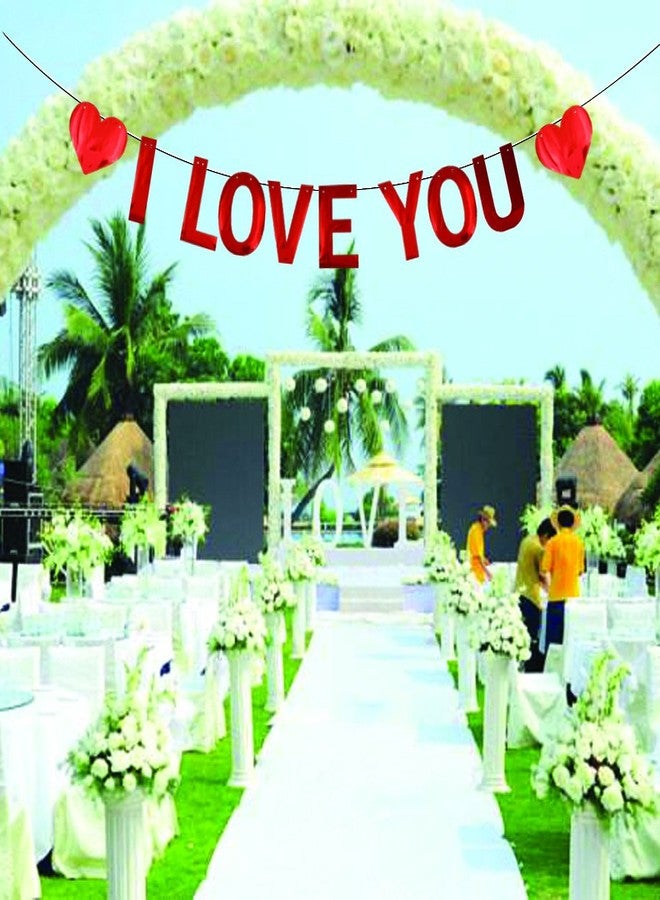 CODE FLORIST I LOVE YOU Banner,Valentine's Day Proposal Birthday Courtship Wedding Anniversary Bridal Party Decorations - Image 2