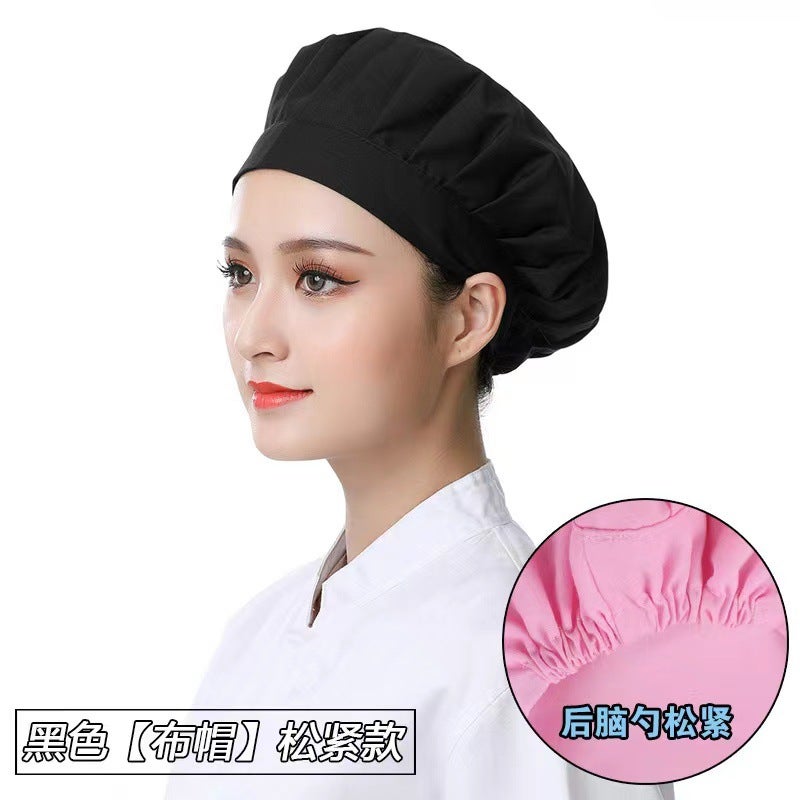 Canteen Restaurant Breathable Mesh Dust Cap Factory Workshop Multi-Color Work Hat Kitchen Smoke-Proof Chef Hat - Image 1