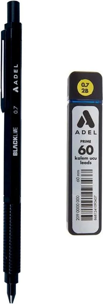 adelinspor Adel Blackline Versatil Pen Black 0.7 + Adel 0.7 Nib 60's