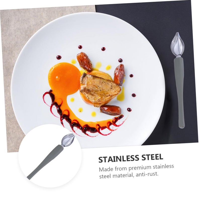 Stainless Steel Decorating Spoons for Food Presentation Cakes Desserts and Sauces - Image 5