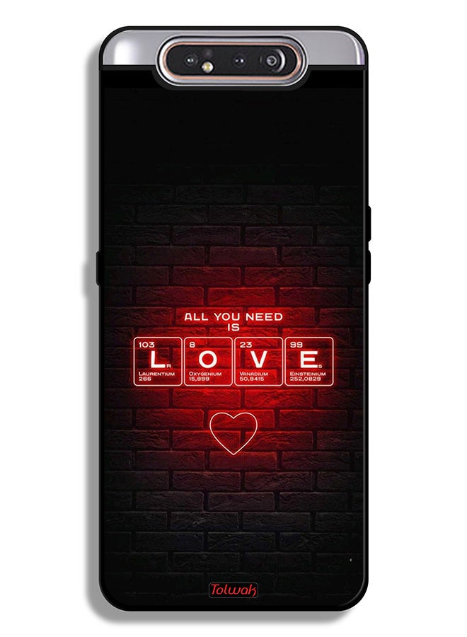 Tolwak Samsung Galaxy A80 Protective Case Cover All You Need Is Love - Image 1
