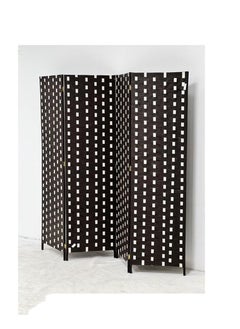 Generic Room divider/partition, white and black striped 