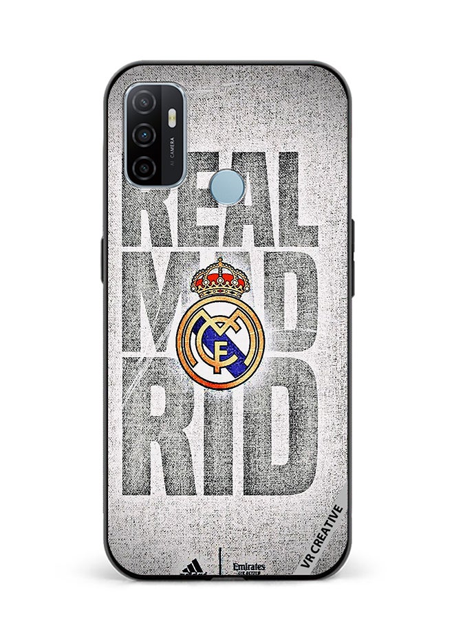 VR CREATIVE Protective Case Cover For Oppo A53 Real Madrid Logo Design Multicolour - Image 1