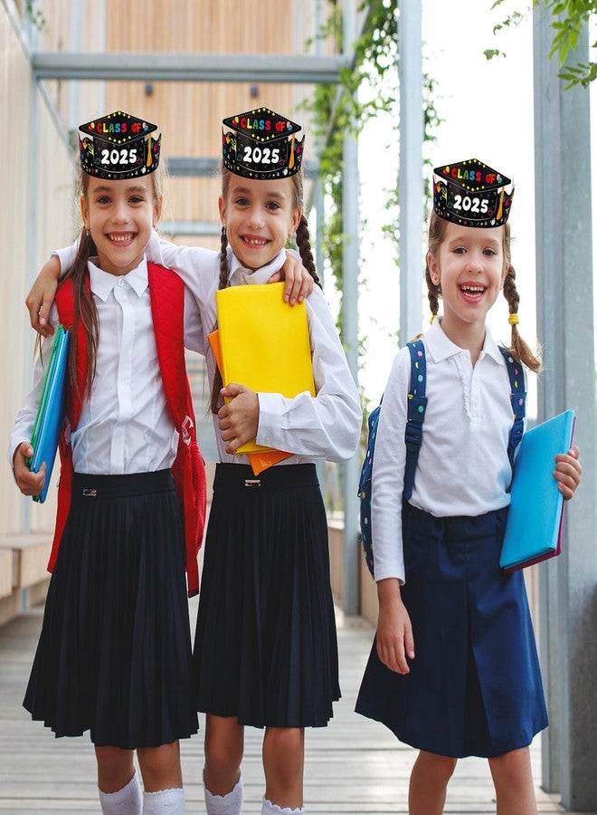 JUESMOS Kids Preschool Graduation Caps 24 PCS Paper Hats for Kids Adjustable Kindergarten Graduation Cap Pre-K Grad Headbands Class of 2025 Preschool Kindergarten Party Decorations Gifts Black - Image 5