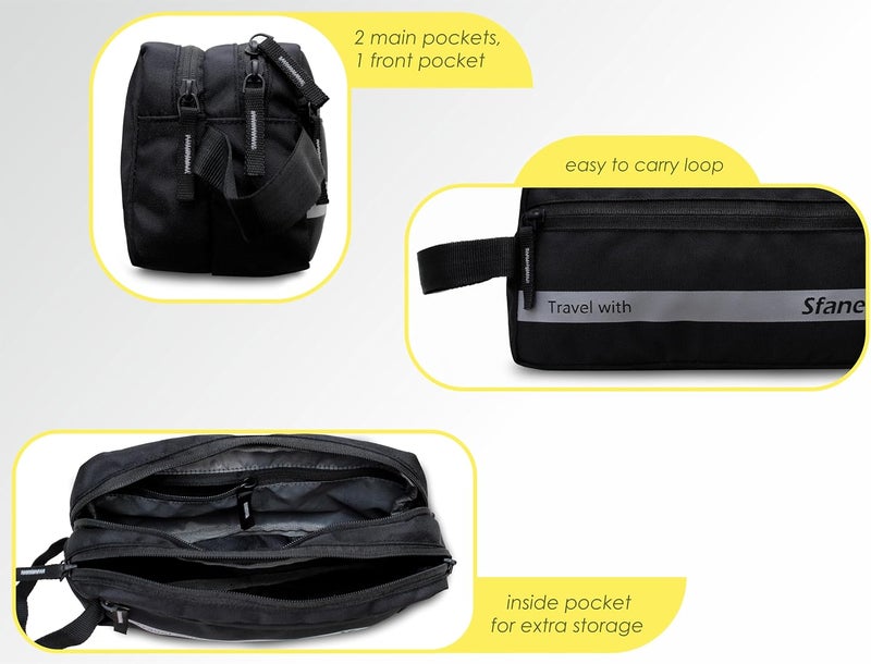 SFANE Portable Travel kit, Jet Black, Travel Accessories - Image 5