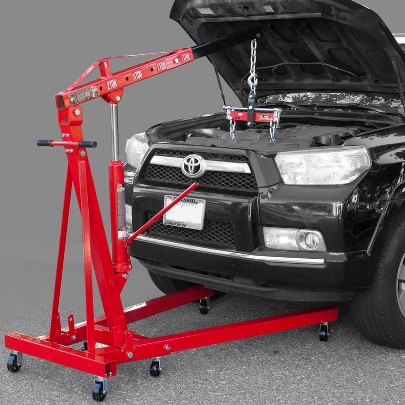 BIG RED T32100 Torin Engine Hoist Shop Crane Accessory: Steel 3 Position Engine Leveler with Adjustable Handle, 3/4 Ton (1,500 lb) Capacity, Red - Image 5