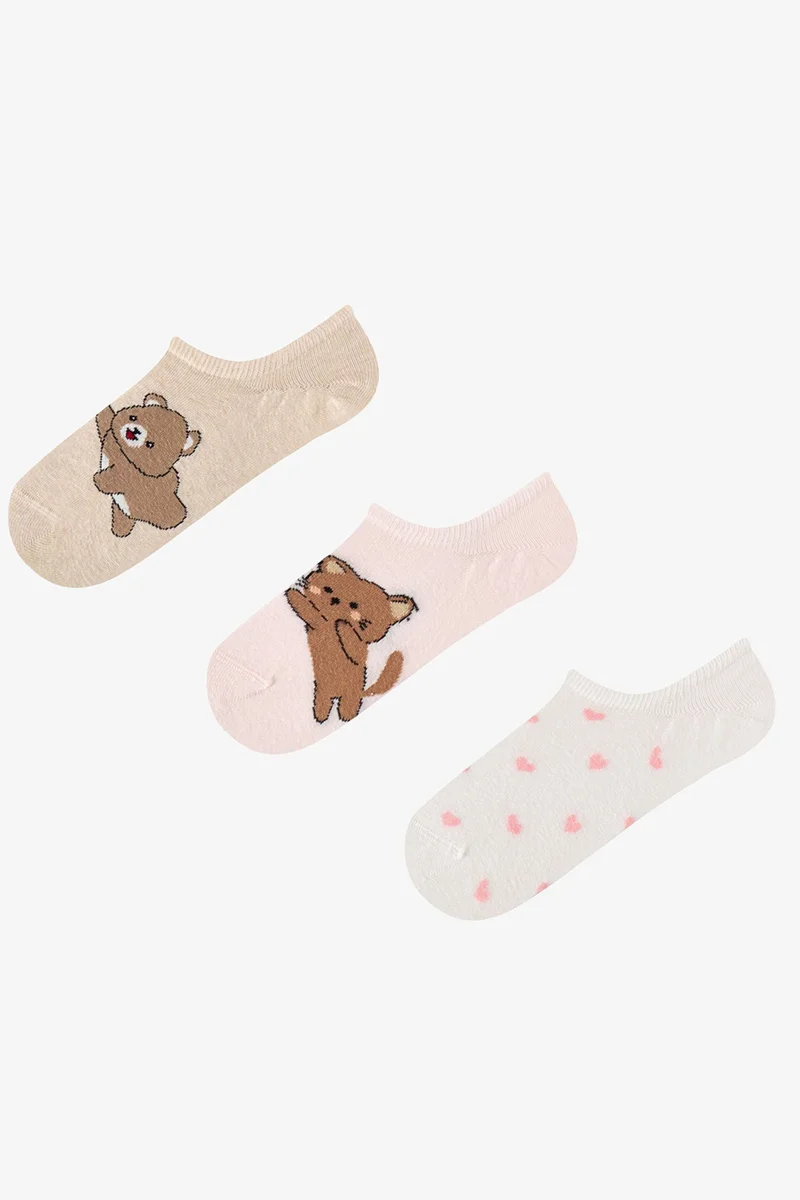 Penti PENTI Lovely Bear Cotton Pair Sneaker Socks