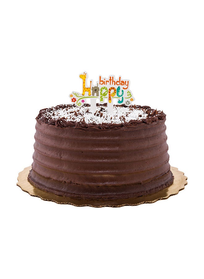 Restaurantware Restaurantware-Top Cake 3.8 x 2.8 Inch Safari Cake Toppers, 100 Colorful Zoo Animal Cake Toppers - For Kids' Birthday Parties, Jungle Theme Birthday Cake Decorations, Paper Happy Birthday Toppers - Image 4