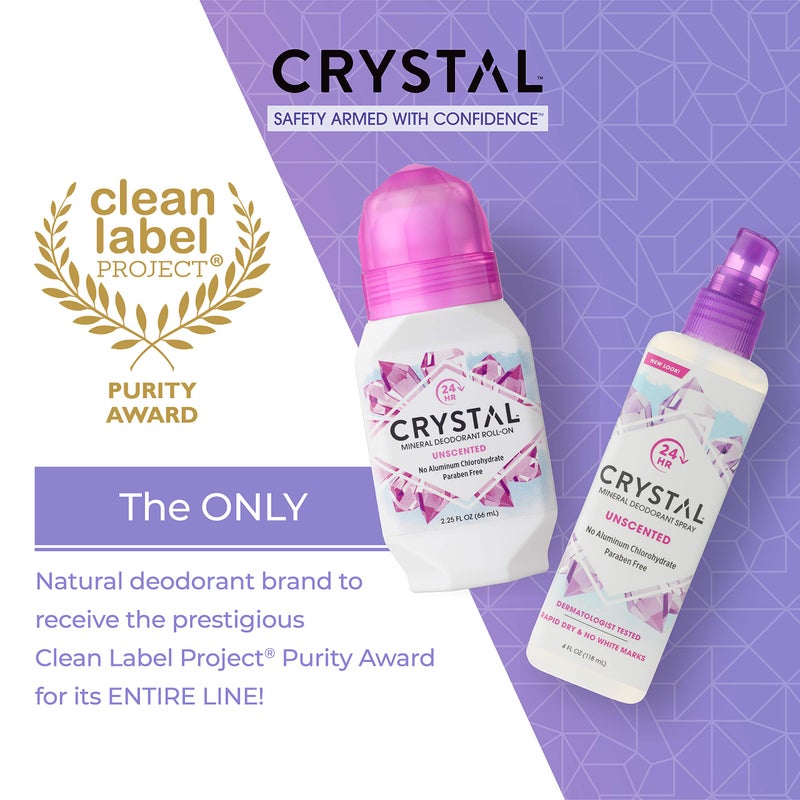 CRYSTAL ESSENCE كريستال مزيل العرق - مزيل عرق معدني رول أون نباتي للنساء والرجال، بدون رائحة - 2.25 fl. oz. (3 عبوة) (قد يختلف التغليف) - Image 3