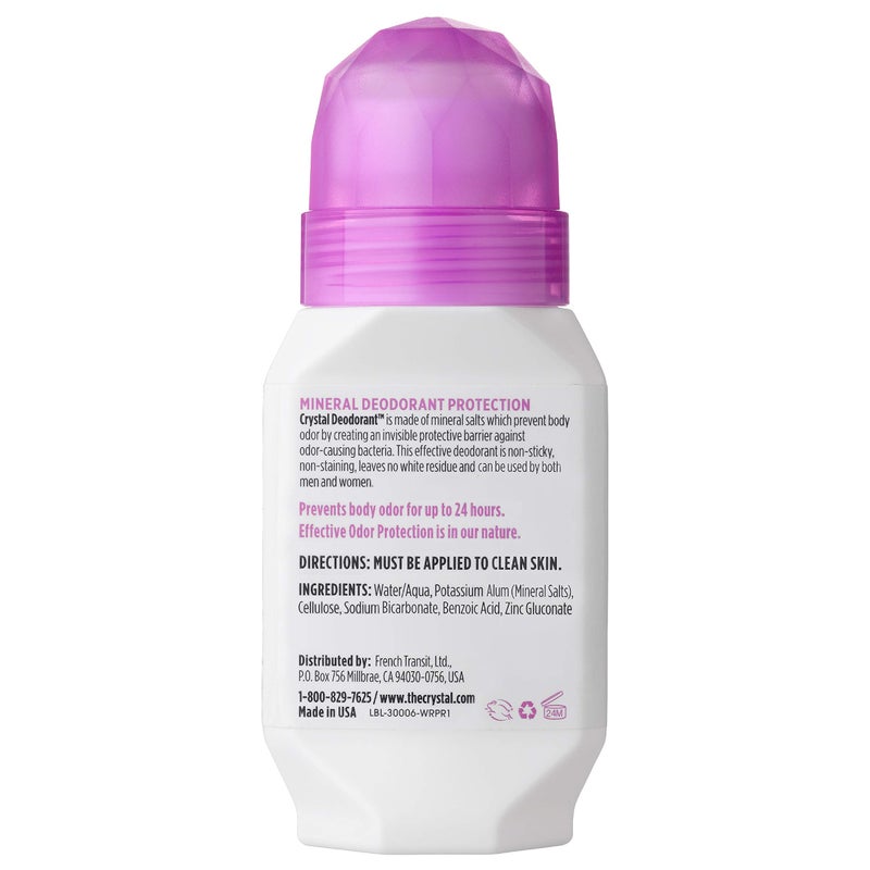 CRYSTAL ESSENCE كريستال مزيل العرق - مزيل عرق معدني رول أون نباتي للنساء والرجال، بدون رائحة - 2.25 fl. oz. (3 عبوة) (قد يختلف التغليف) - Image 2
