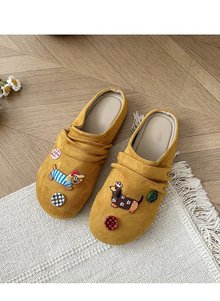 Cute Cartoon Fashionable Versatile Baotou Slippers  - Image 1