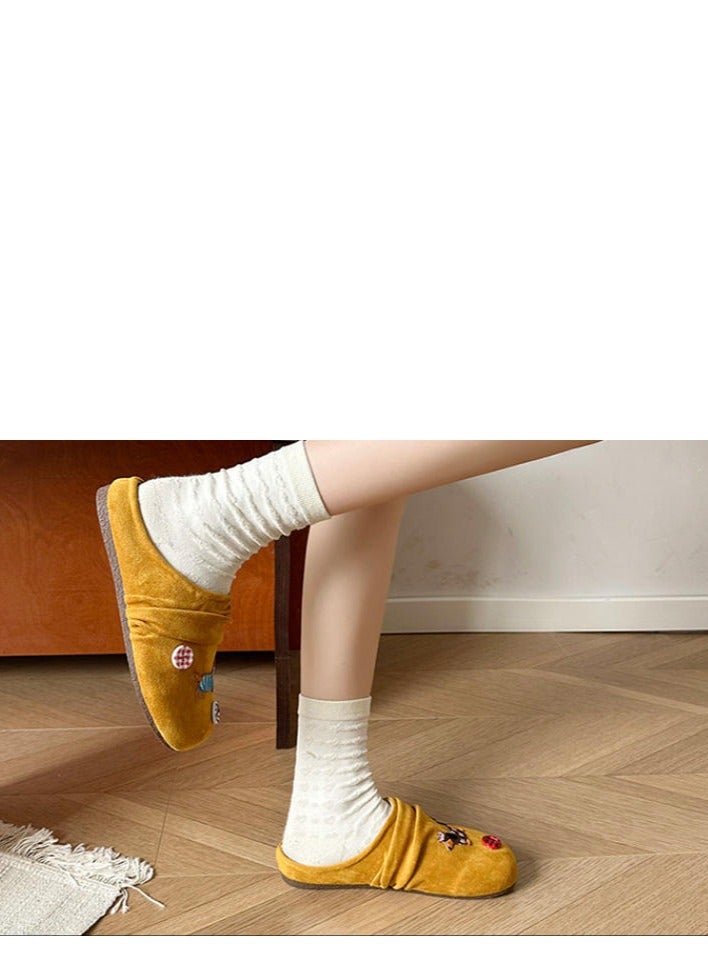 Cute Cartoon Fashionable Versatile Baotou Slippers  - Image 3