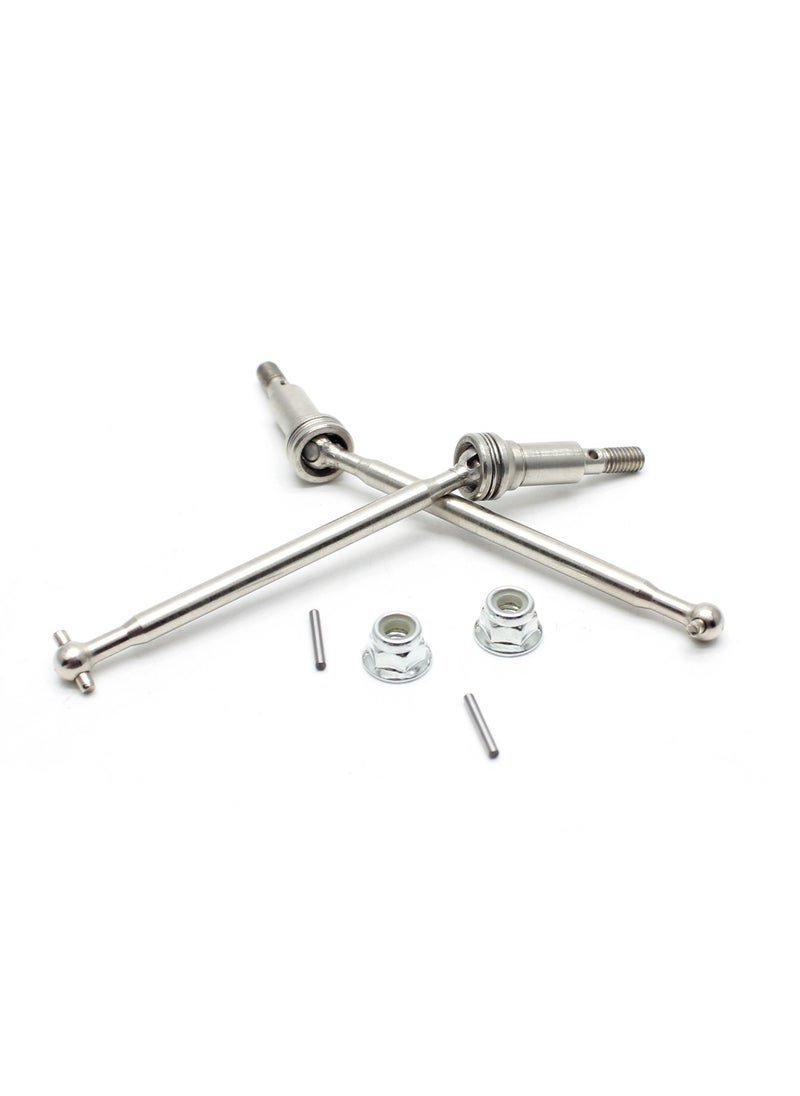 Hosim HOSIM RC Car Metal Front CVD Drive Shaft Set Accessory Spare Parts 30-WJ02 for Hosim 1/16 9130 RC Car (2 Pcs)  - Image 3