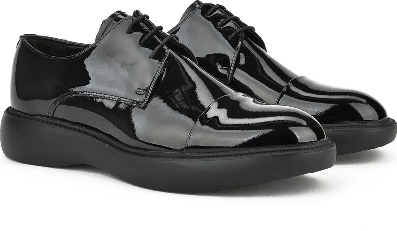 Ziya , Men's Vegan Leather Shoes 1411023Z709152 Black