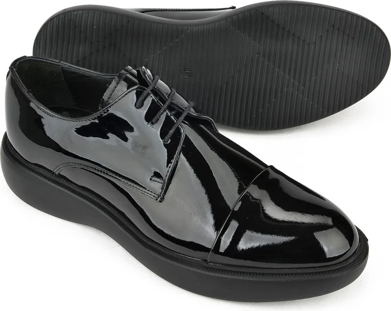 Ziya , Men's Vegan Leather Shoes 1411023Z709152 Black