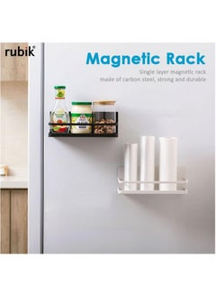 Magnetic Fridge Organizer Rack, Magnet Holder Shelf (Japanese Style) Heavy Duty Suitable for Fridge Refrigerator Washing Machine Microwave Oven (Pack of Two) Black - pzsku/ZABCD8CA9C9ADE9431394Z/45/_/1703256520/0dc6b3c5-22f6-4b02-94b6-ff525d67debe