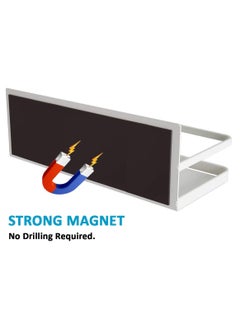 Magnetic Fridge Organizer Rack, Magnet Holder Shelf (Japanese Style) Heavy Duty Suitable for Fridge Refrigerator Washing Machine Microwave Oven (Pack of Two) Black - pzsku/ZABCD8CA9C9ADE9431394Z/45/_/1703256560/3d0ca424-9b6e-4fee-a950-29ba2ae44994