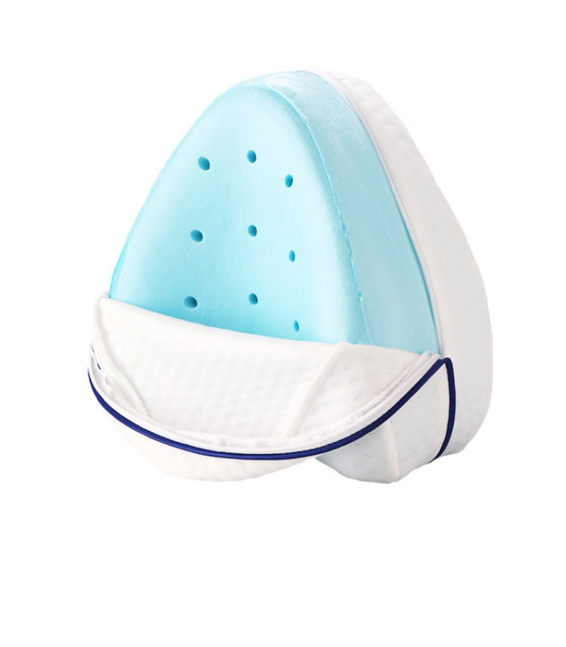 Clip Leg Pillow Heart-shaped Couple Pillow Memory Foam Leg Pillow Slow Rebound Leg Pillow Pregnant Women's Knee Pillow Hot (Blue inner core, OPP packaging) - Image 1