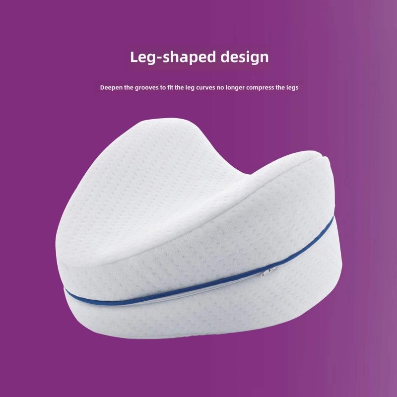 Clip Leg Pillow Heart-shaped Couple Pillow Memory Foam Leg Pillow Slow Rebound Leg Pillow Pregnant Women's Knee Pillow Hot (Blue inner core, OPP packaging) - Image 3