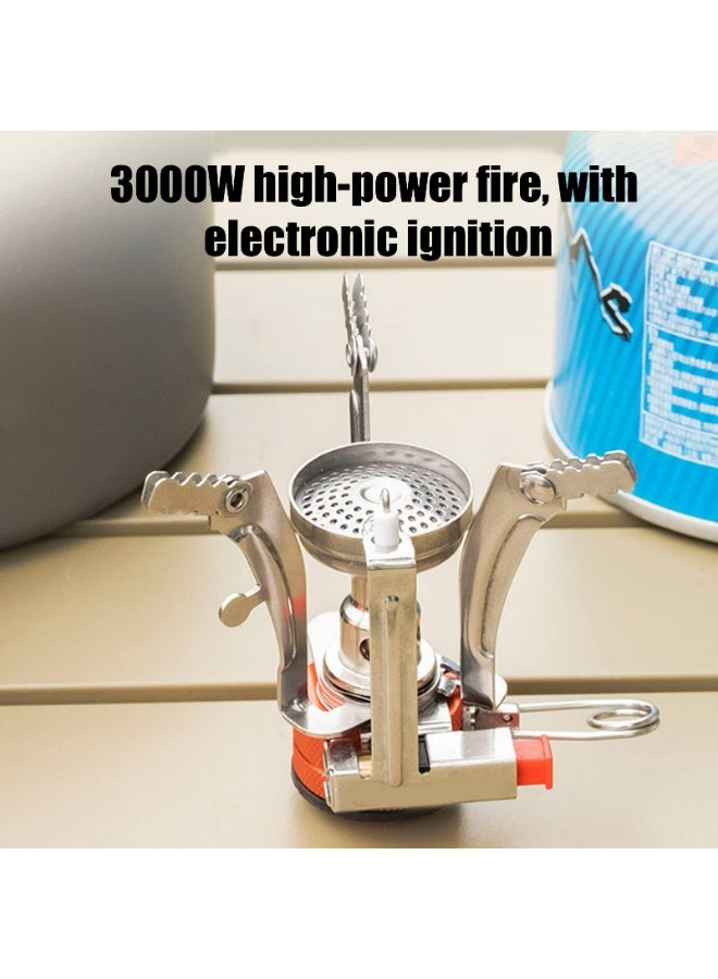 CMGTYYD. موقد محمول موقد غاز مسطح موقد تخييم ولاعة إلكترونية صغيرة للصيد تسلق الجبال والنزهات - Image 4